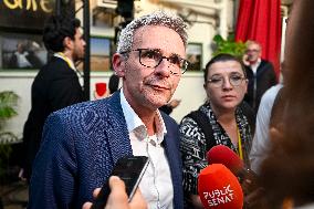 Election evening of Socialist Party after results of the 2nd round legislative elections in Paris