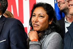 Election evening of Socialist Party after results of the 2nd round legislative elections in Paris