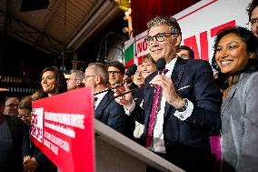 Election evening of Socialist Party after results of the 2nd round legislative elections in Paris