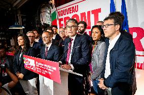 Election evening of Socialist Party after results of the 2nd round legislative elections in Paris