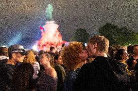 Place de la Republique Gathering during the Legislative Election Results - Paris