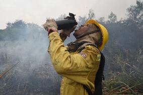 BRAZIL-CORUMBA-PANTANAL WETLAND-FIRE