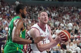 (SP)LATVIA-RIGA-BASKETBALL-FIBA OLYMPIC QUALIFYING TOURNAMENT-FINAL-LAT VS BRA