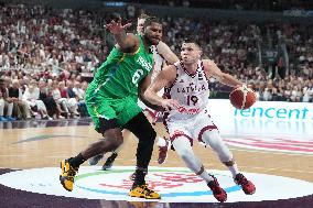 (SP)LATVIA-RIGA-BASKETBALL-FIBA OLYMPIC QUALIFYING TOURNAMENT-FINAL-LAT VS BRA