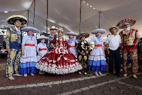 Celebrations On The Eve Of The 802nd Anniversary Of The Founding Of Cuitláhuac In Mexico City.