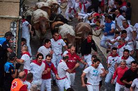 Six Injured In The Second Running Of The Bulls Of Sanfermines