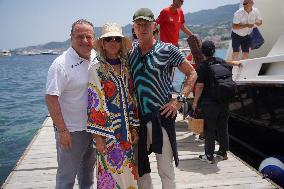 Sting And Trudie Styler At Global Festival - Ischia