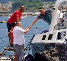 Sting And Trudie Styler At Global Festival - Ischia