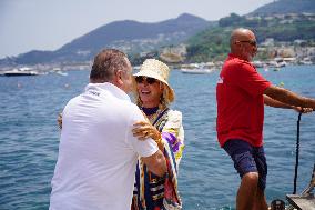 Sting And Trudie Styler At Global Festival - Ischia