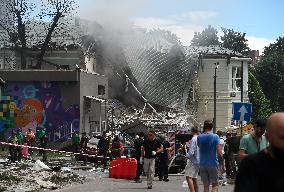 A Children’s Hospital Damaged By Russian Missiles In Kyiv, Amid Russia's Invasion Of Ukraine.