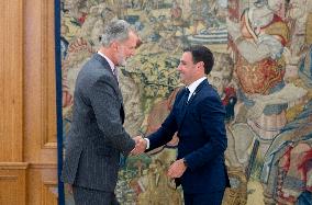 King Felipe Receives Imanol Pradales - Madrid