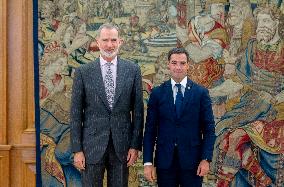 King Felipe Receives Imanol Pradales - Madrid