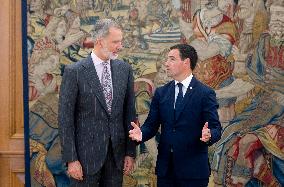 King Felipe Receives Imanol Pradales - Madrid