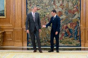 King Felipe Receives Imanol Pradales - Madrid