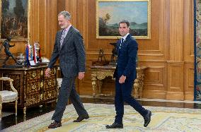 King Felipe Receives Imanol Pradales - Madrid