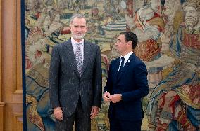 King Felipe Receives Imanol Pradales - Madrid