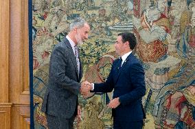 King Felipe Receives Imanol Pradales - Madrid