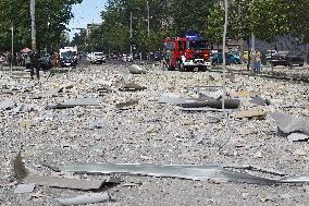 Kyiv after Russian missile attack on July 8, 2024