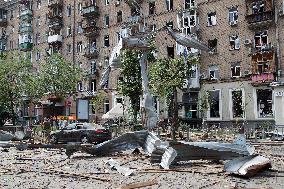 Kyiv after Russian missile attack on July 8, 2024