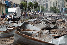 Kyiv after Russian missile attack on July 8, 2024