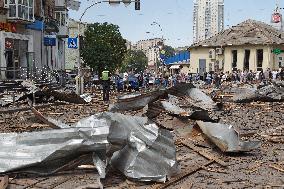 Kyiv after Russian missile attack on July 8, 2024