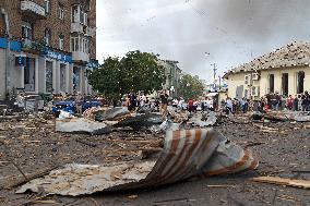 Kyiv after Russian missile attack on July 8, 2024