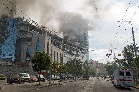 Kyiv after Russian missile attack on July 8, 2024