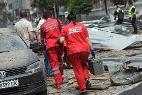 Kyiv after Russian missile attack on July 8, 2024