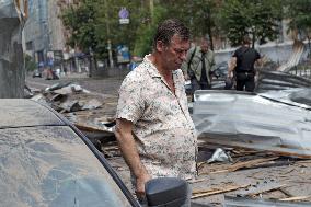 Kyiv after Russian missile attack on July 8, 2024