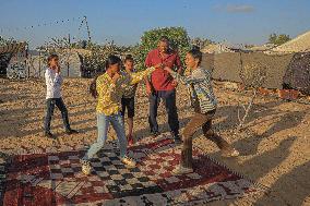 MIDEAST-GAZA-KHAN YOUNIS-FEMALE BOXERS