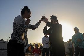 MIDEAST-GAZA-KHAN YOUNIS-FEMALE BOXERS