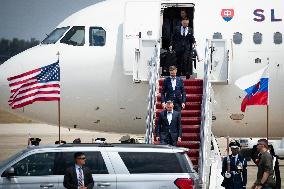 Slovakia delegation to NATO Summit arrives in Washington, DC