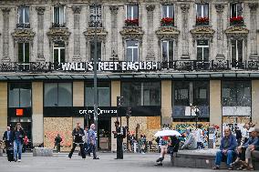 Cleanup After Leftist Rioting Post-Election In Paris