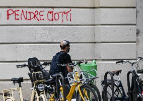 Cleanup After Leftist Rioting Post-Election In Paris