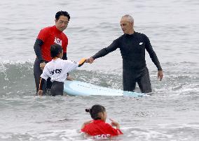 U.S. ambassador to Japan Emanuel in Fukushima