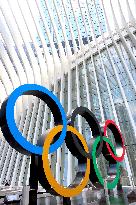 Olympic Rings At North Oculus Plaza - NYC