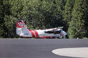 Cal Fire Planes Use Grass Valley Air Attack Base To Support Efforts Against The Royal Fire