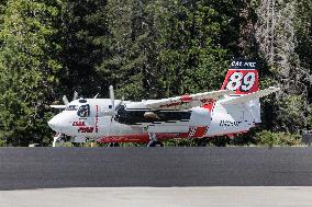 Cal Fire Planes Use Grass Valley Air Attack Base To Support Efforts Against The Royal Fire