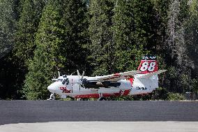 Cal Fire Planes Use Grass Valley Air Attack Base To Support Efforts Against The Royal Fire