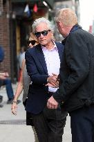 Michael Douglas At The Late Show - NYC