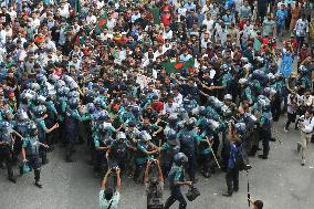 Students Protest Quota System - Dhaka