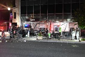 Vehicle Strikes Cove Multi-Story Office Building In Washington DC