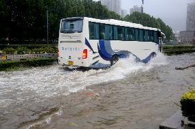 Blue Rainstorm Alert in Lianyungang