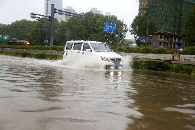 Blue Rainstorm Alert in Lianyungang