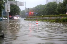 Blue Rainstorm Alert in Lianyungang