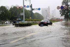 Blue Rainstorm Alert in Lianyungang