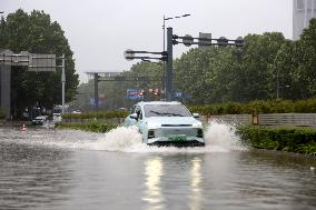 Blue Rainstorm Alert in Lianyungang