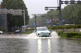 Blue Rainstorm Alert in Lianyungang