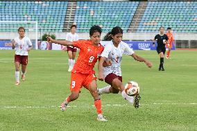 (SP)MYANMAR-YANGON-FOOTBALL-WOMEN FRIENDLY-MYANMAR VS INDIA