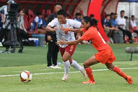 (SP)MYANMAR-YANGON-FOOTBALL-WOMEN FRIENDLY-MYANMAR VS INDIA